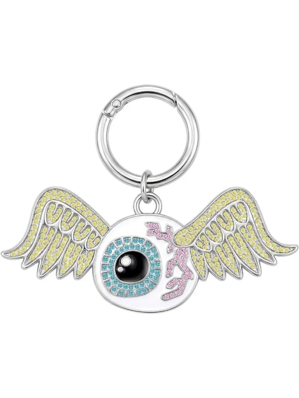 Colorful Rhinestone Bag Charm Keychain - Trendy Accessory for Bags & Keys
